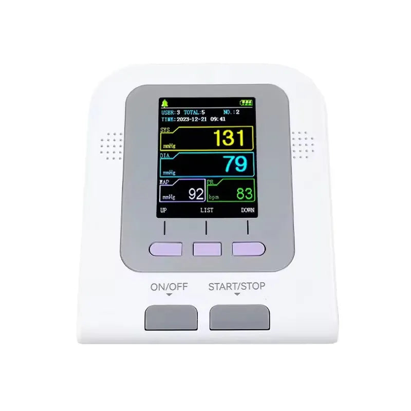 CONTEC08A veterinary digital blood pressure monitor with colour display and three cuff sizes for animals