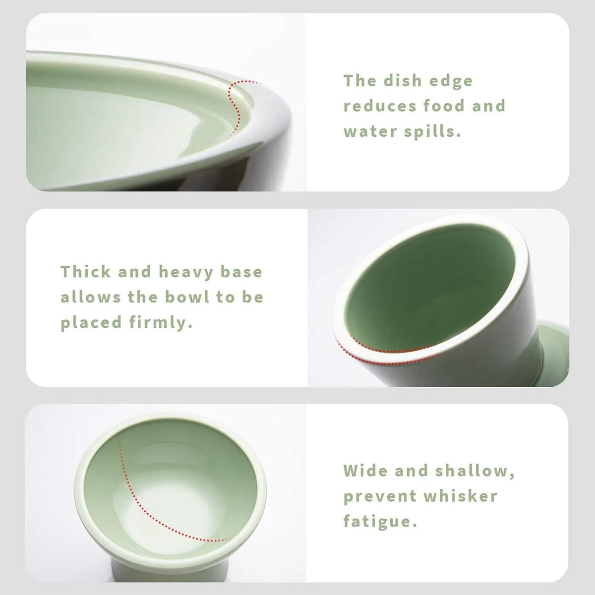 Extra wide elevated ceramic cat bowl set in blue colour showing food and water bowls
