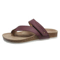 Flat toe ring thick-soled flip-flops in blue colour with foam sole
