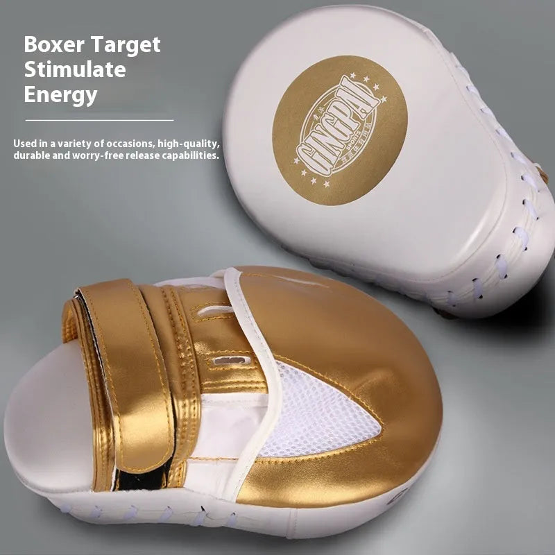 Vertical PU leather boxer sanda baffle target for martial arts training in gold colour