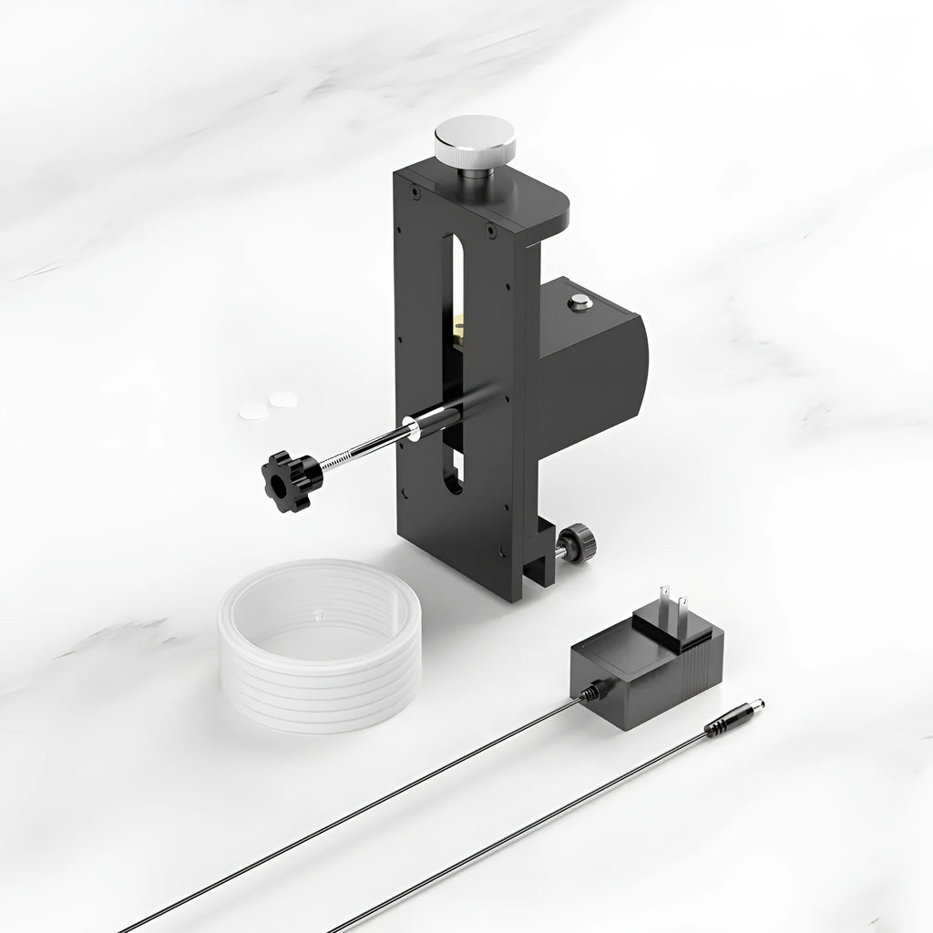 Mini ultrasonic cleaning machine with digital display, single slot, and cleaning bracket for vinyl records and PCBs