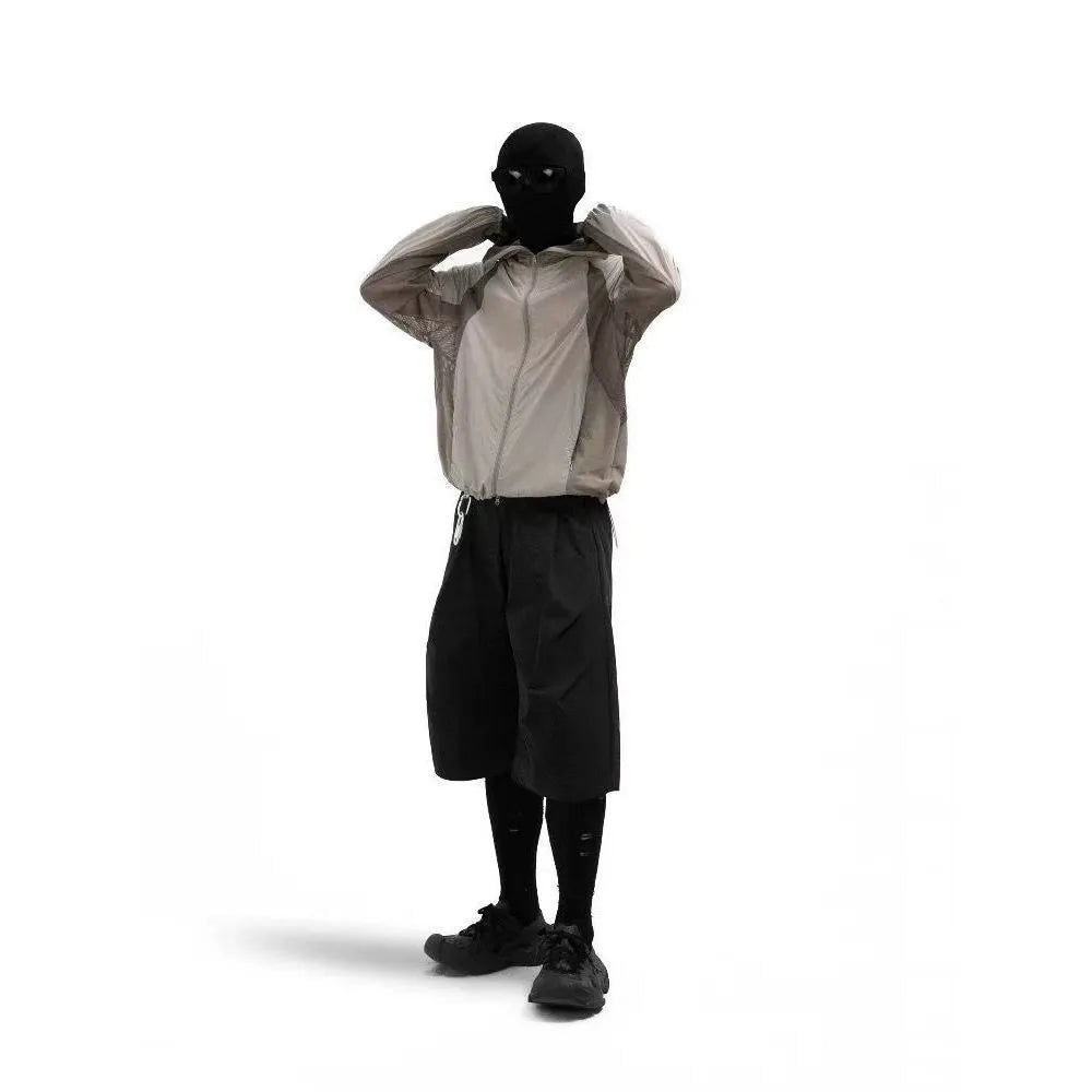 Mesh stitching thin sun protective clothes in nylon fabric available in multiple colours