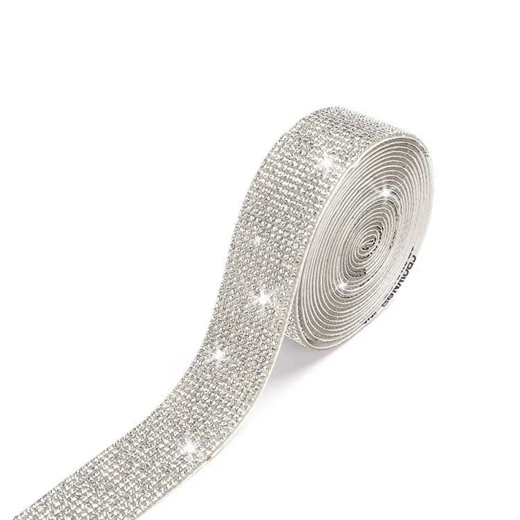Self-adhesive water drill sticks in white and AB colour for clothing and shoe decoration