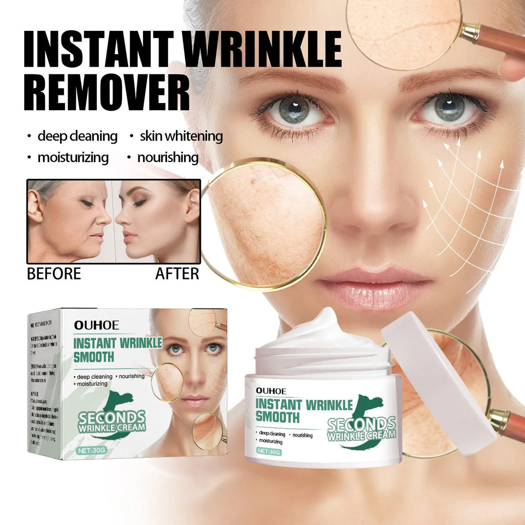 30g anti-wrinkle hydrating face cream in jar packaging for daily skincare