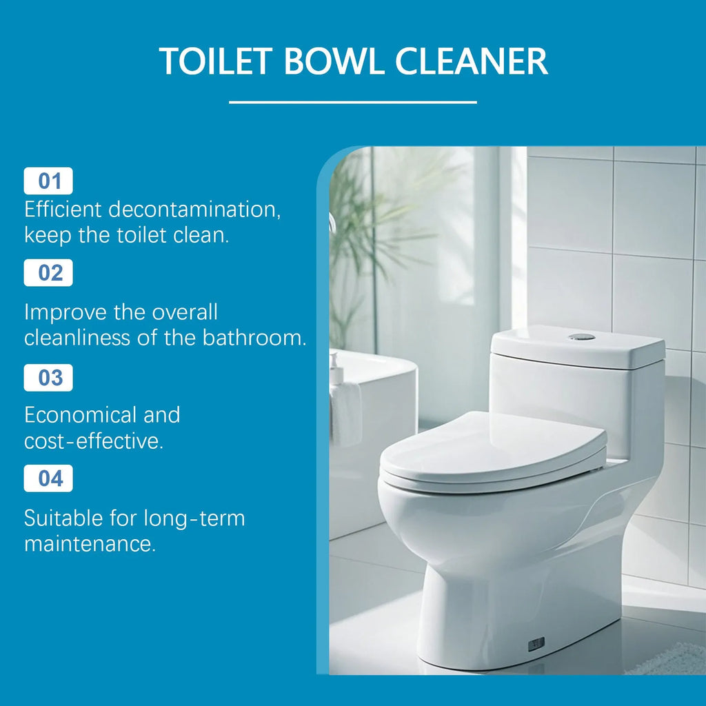 Toilet cleaning powder in four individual 30g sachets, 120g total.