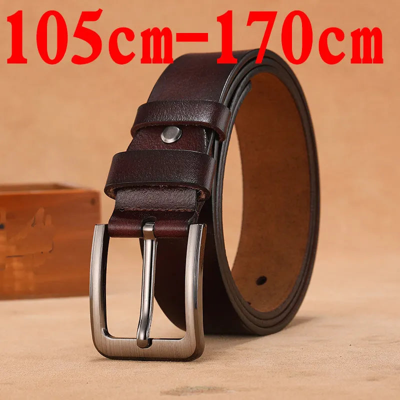 Square head needle buckle casual belt in black or brown colour with alloy construction
