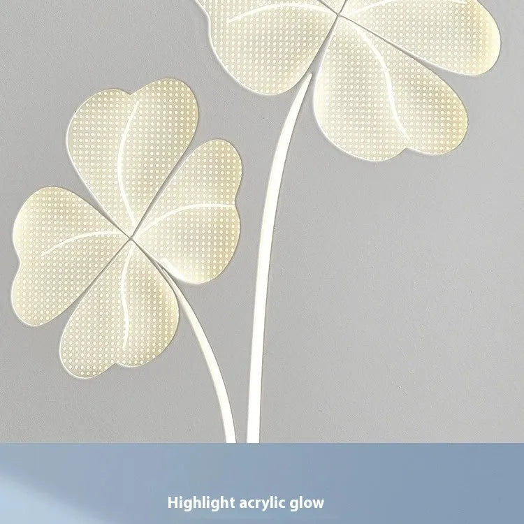 Modern wall lamp with acrylic shade and iron body featuring three-colour LED lighting in various pattern designs