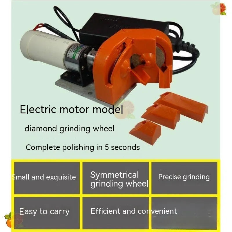 Universal portable grinding drill tool with orange and black sander sets