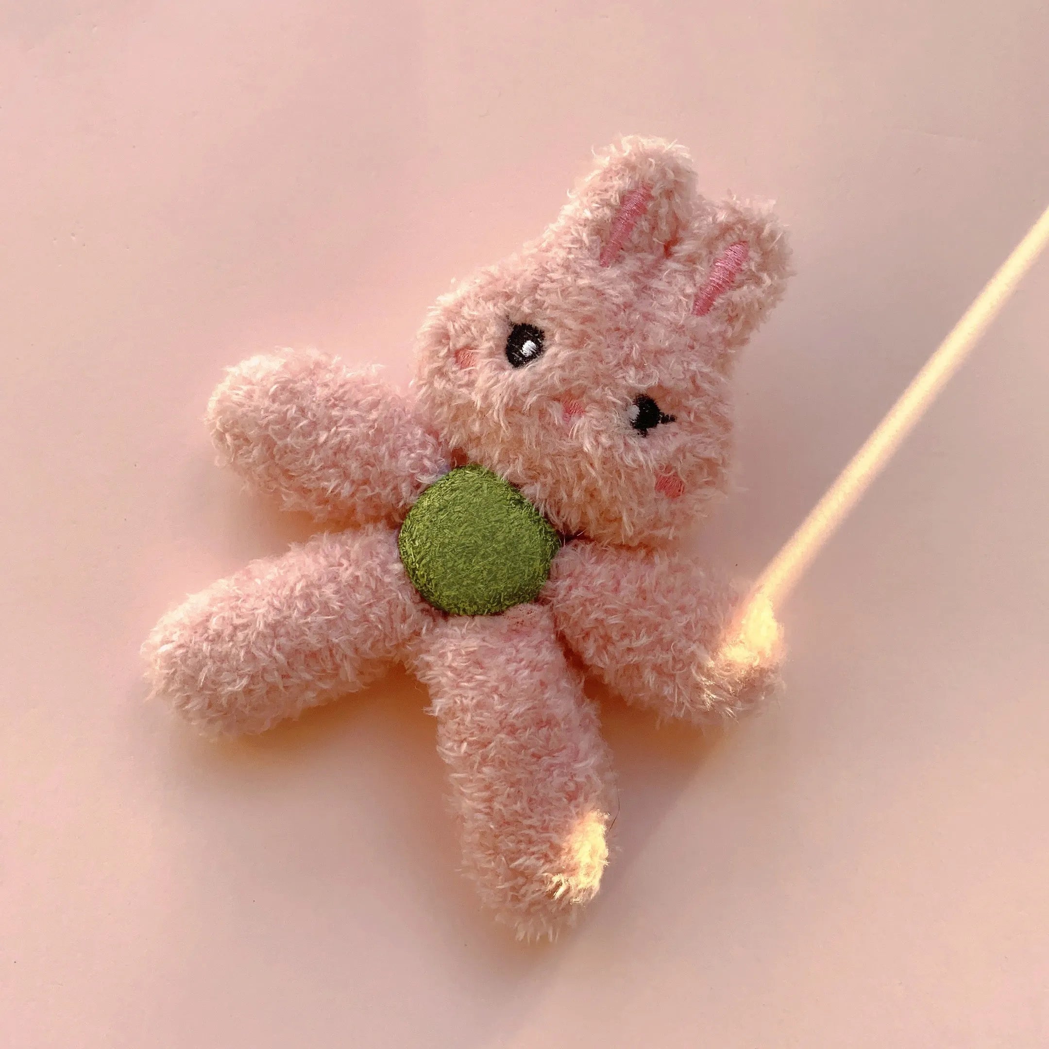 Brown bear style edible catnip chewing ball toy for cats dental care