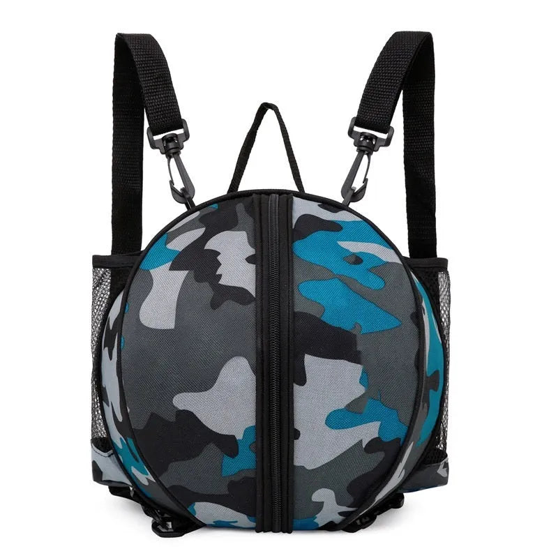 Oxford cloth basketball bag with 9L capacity in various colours and strap styles.
