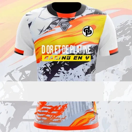 Men's loose-fit bird eye mesh sports T-shirt in various colours showing short sleeves and regular cut