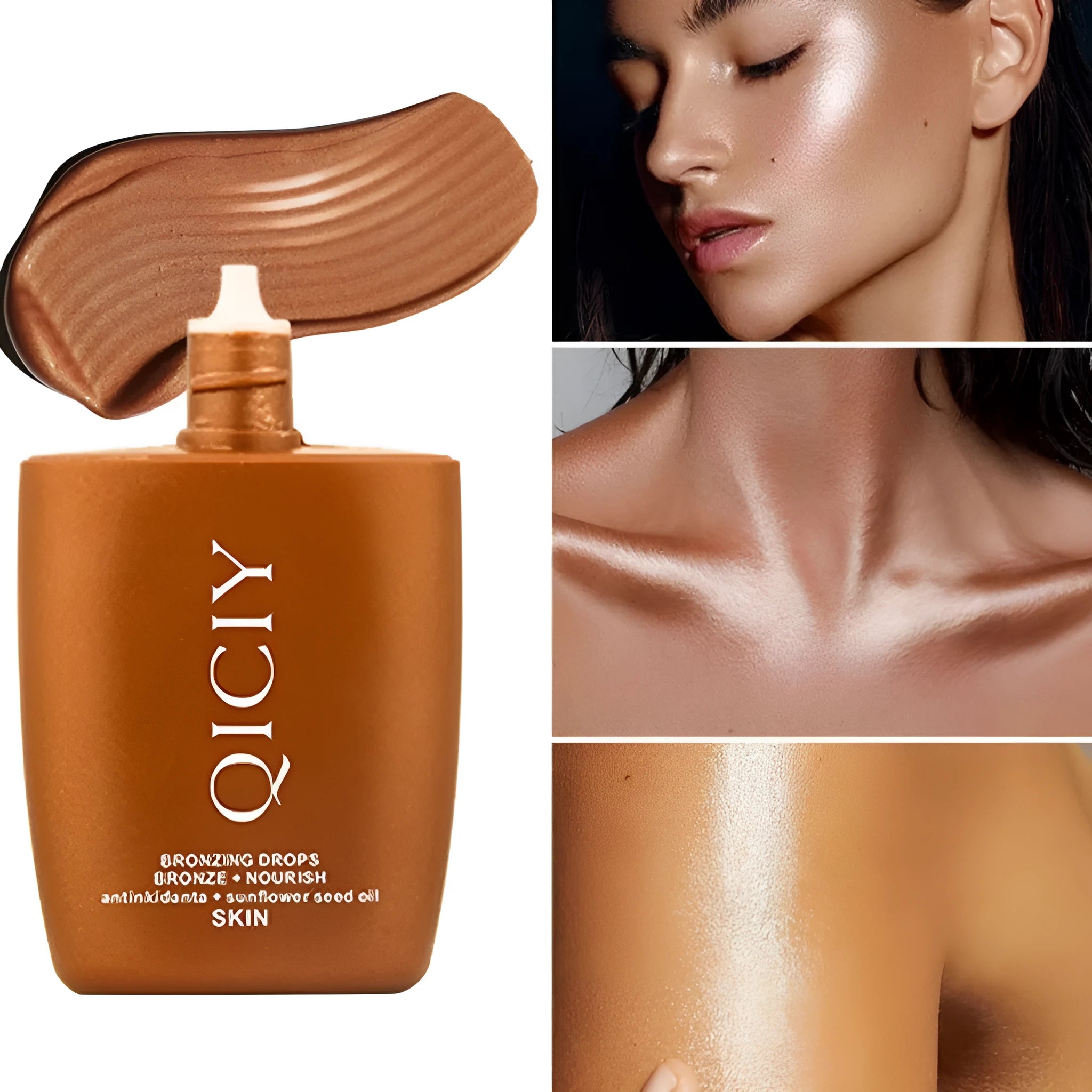 30ml face and body brightening contour liquid in four shade options No1 No2 No3 No4