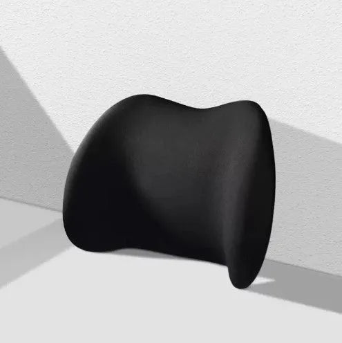 Memory cotton car headrest and lumbar support cushion set in simple style
