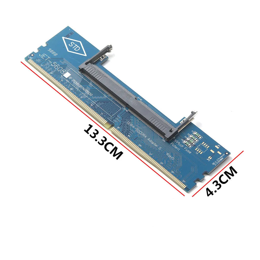 DDR4 laptop to desktop memory adapter card with electrostatic bag and memory stick