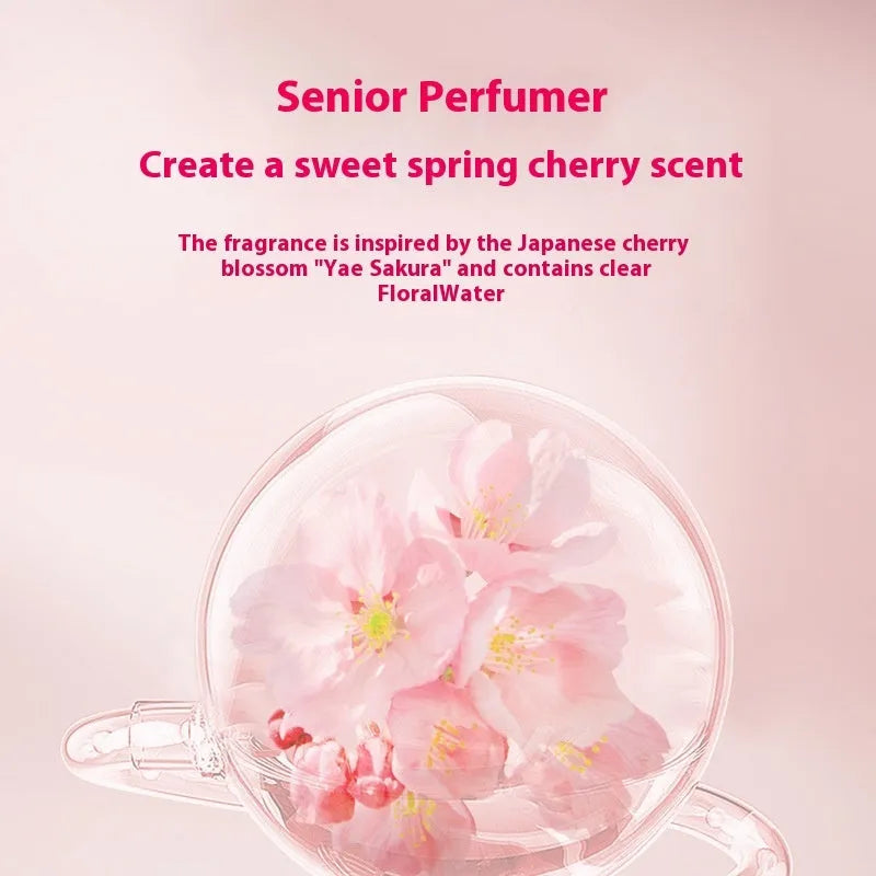 Sakura blossom shampoo, conditioner and shower gel 500ml wash suite set