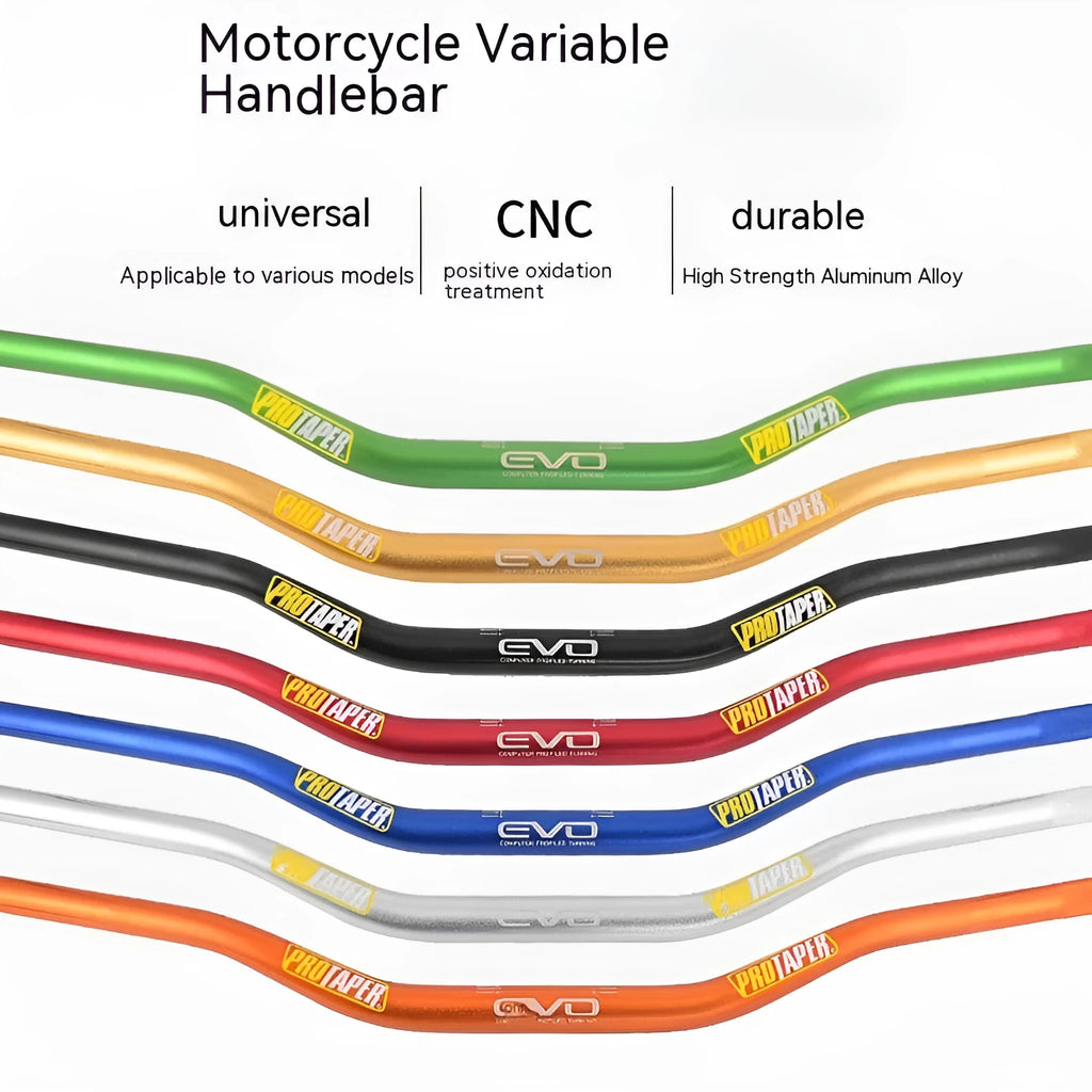 EVO orange scrambling motorcycle handlebar with 28mm aluminium alloy construction and 80cm width