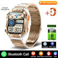 Women's Android GPS fitness smart watch with titanium alloy case showing multiple band options
