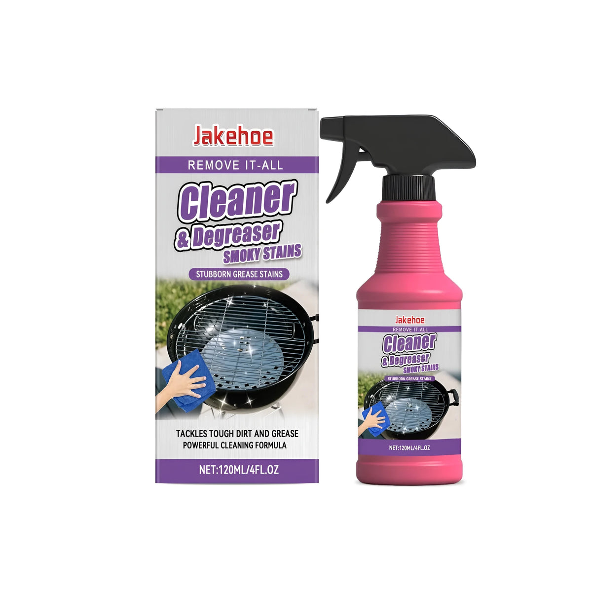 120ml barbecue grill cleaning spray bottle for stainless steel and cast iron surfaces