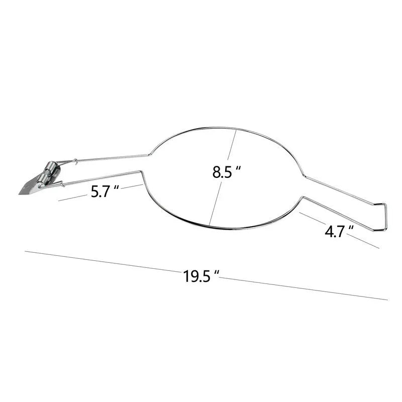 Brown chrome-plated iron car hat stand functioning as a dual coat and hat rack.
