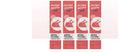Pouch of 10 cat strip treats showing chicken, duck, salmon, and tuna flavour varieties.