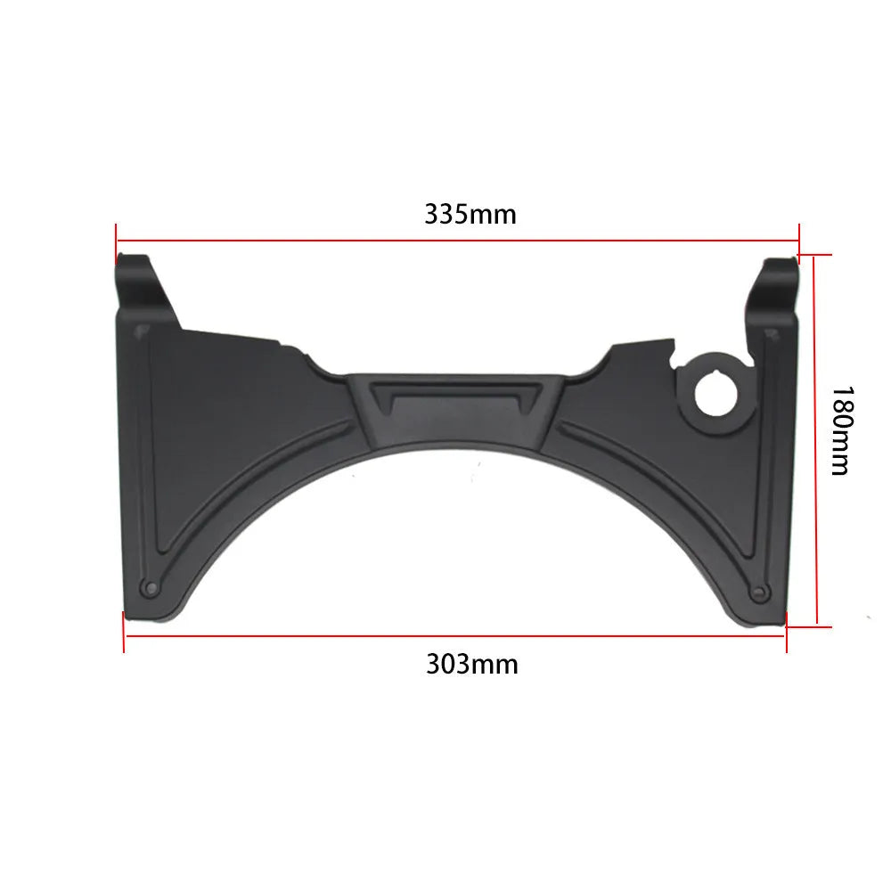 Black motorcycle cockpit fairing panel for BMW R1250GS and R1200GS adventure bikes