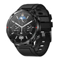 T30 Smart Watch with black silicone strap showing 52mm IPS screen displaying time and heart rate