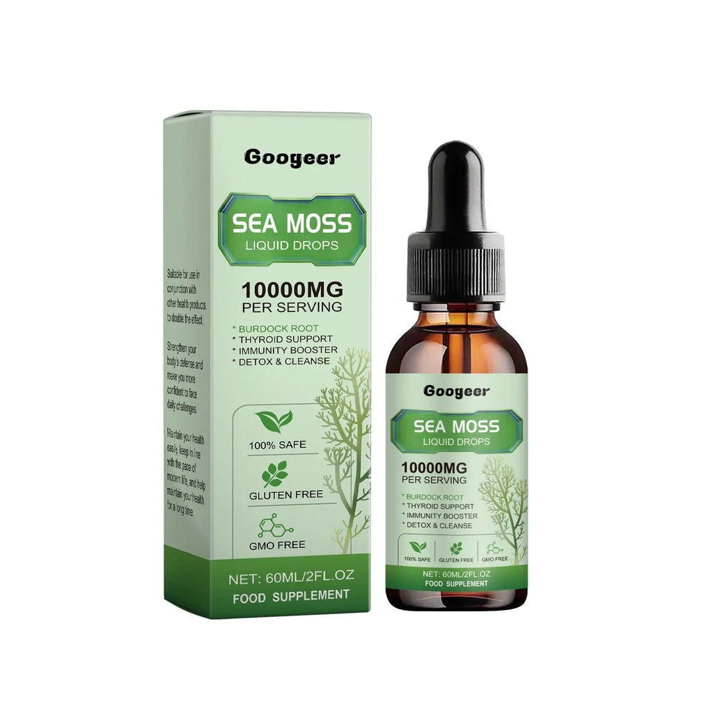 Sea moss liquid drops body treatment bottle 60ml with traditional Chinese medicine extract