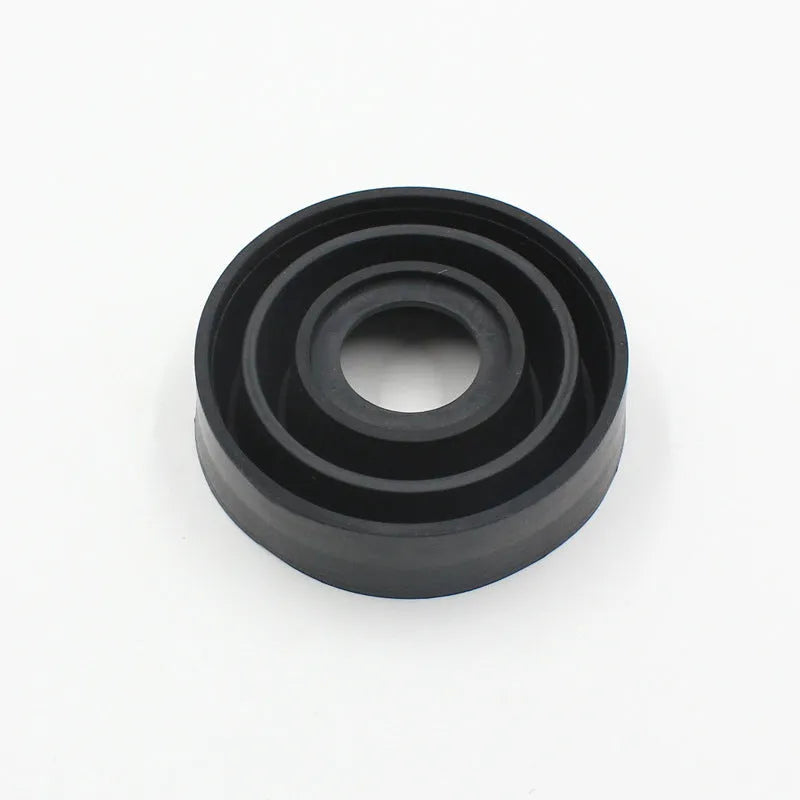 Silicone car headlight dust cover showing both closed type A and open type B designs for vehicle bulb protection