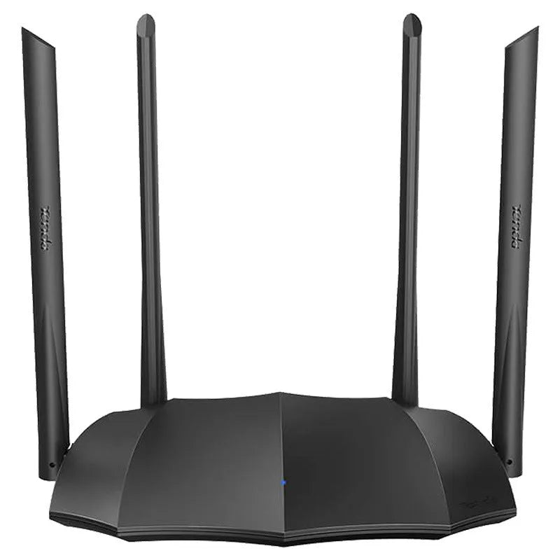 AC8 dual-band gigabit wireless router with three expansion slots showing 365mm length