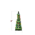 Resin Christmas tree ornament with LED lights in European style for outdoor courtyard decoration
