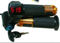 Electric scooter handlebar replacement grip in choice of colours with 5-core wiring connector visible.