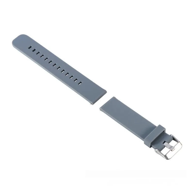 Solid colour silicone watch strap for Garmin Forerunner 245 in multiple colour options.