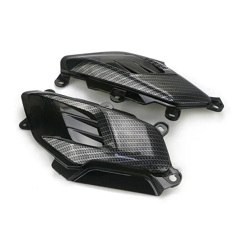 Yamaha NMAX motorcycle LED side lamp replacement kit with carbon fibre decoration in blue light option