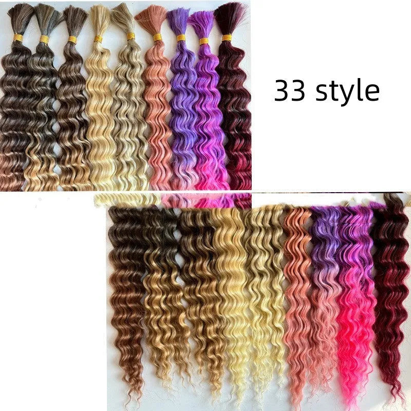 Boho braids beachwave synthetic hair extension deep twist 30 inch 120g domestic silk