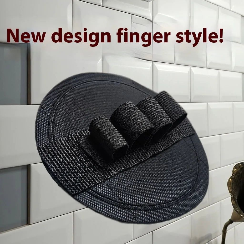 Rubber bath gadget finger style for women with round cake design in lace or strap variations