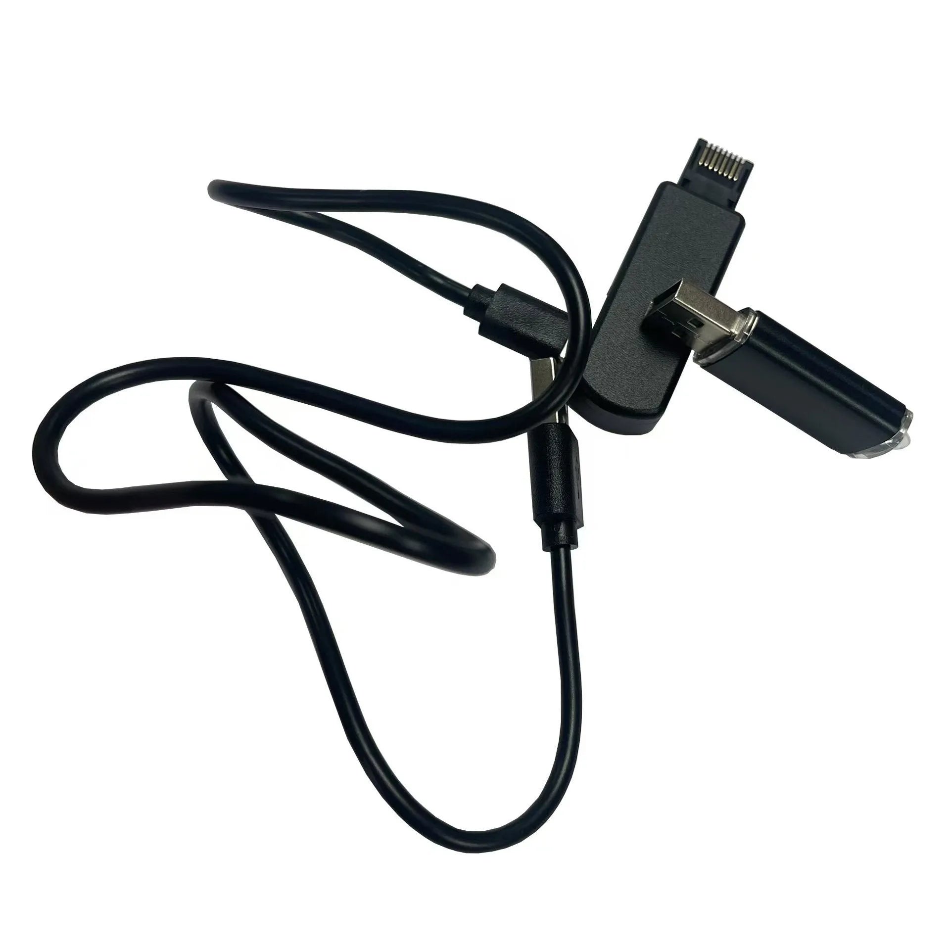 Black JB Tool USB host system adapter for PlayStation with ethernet port, measuring 81mm x 51mm x 20mm.