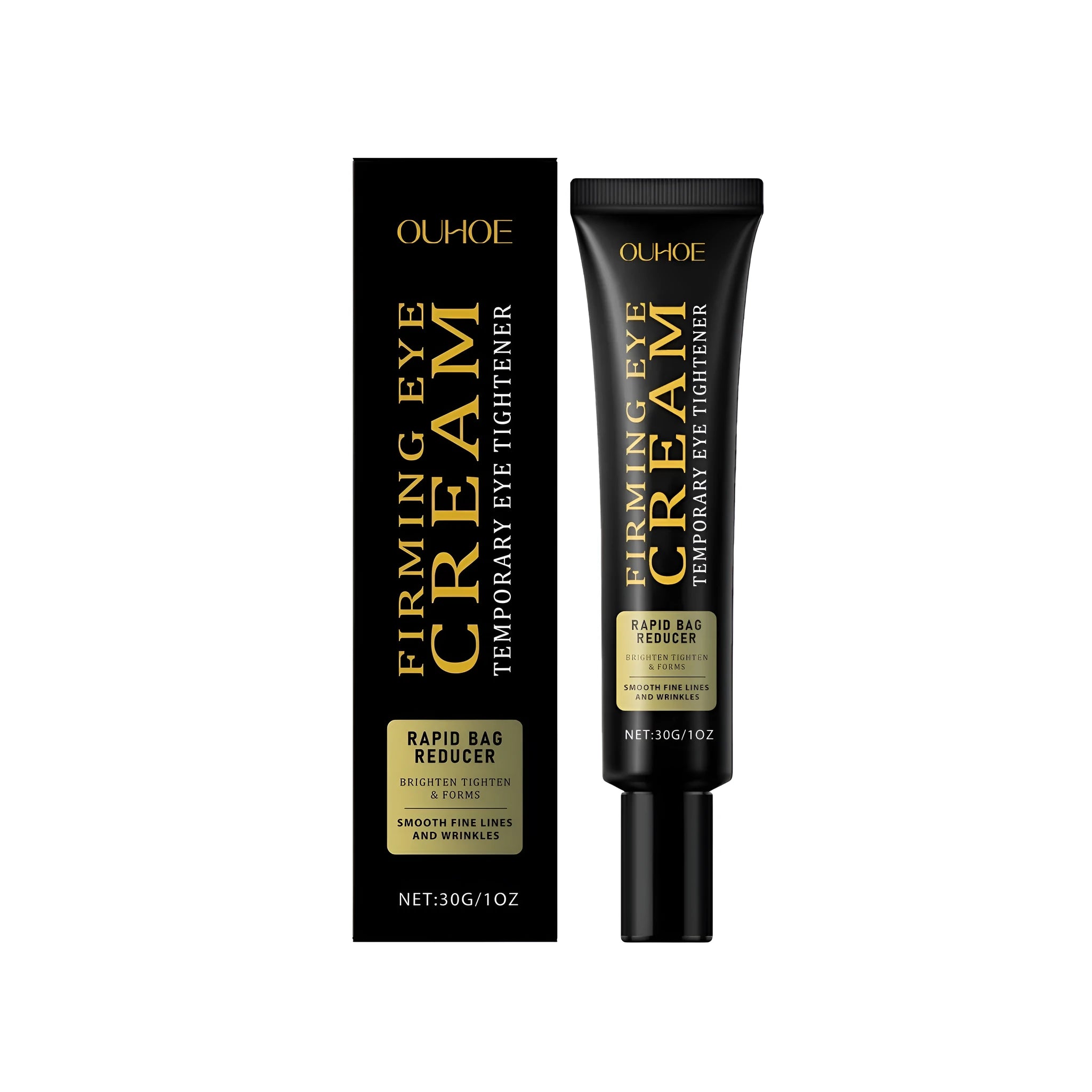 30g jar of anti-ageing firming eye cream with hyaluronic acid for under-eye care.