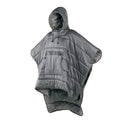 Army Green outdoor cloak sleeping bag with 200x140cm dimensions showing convertible design for camping use
