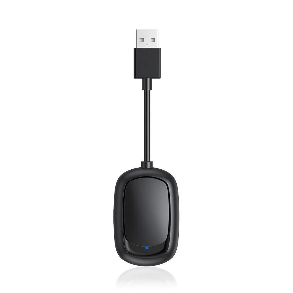 Wireless CarPlay and Android Auto 2-in-1 car adapter with USB connection