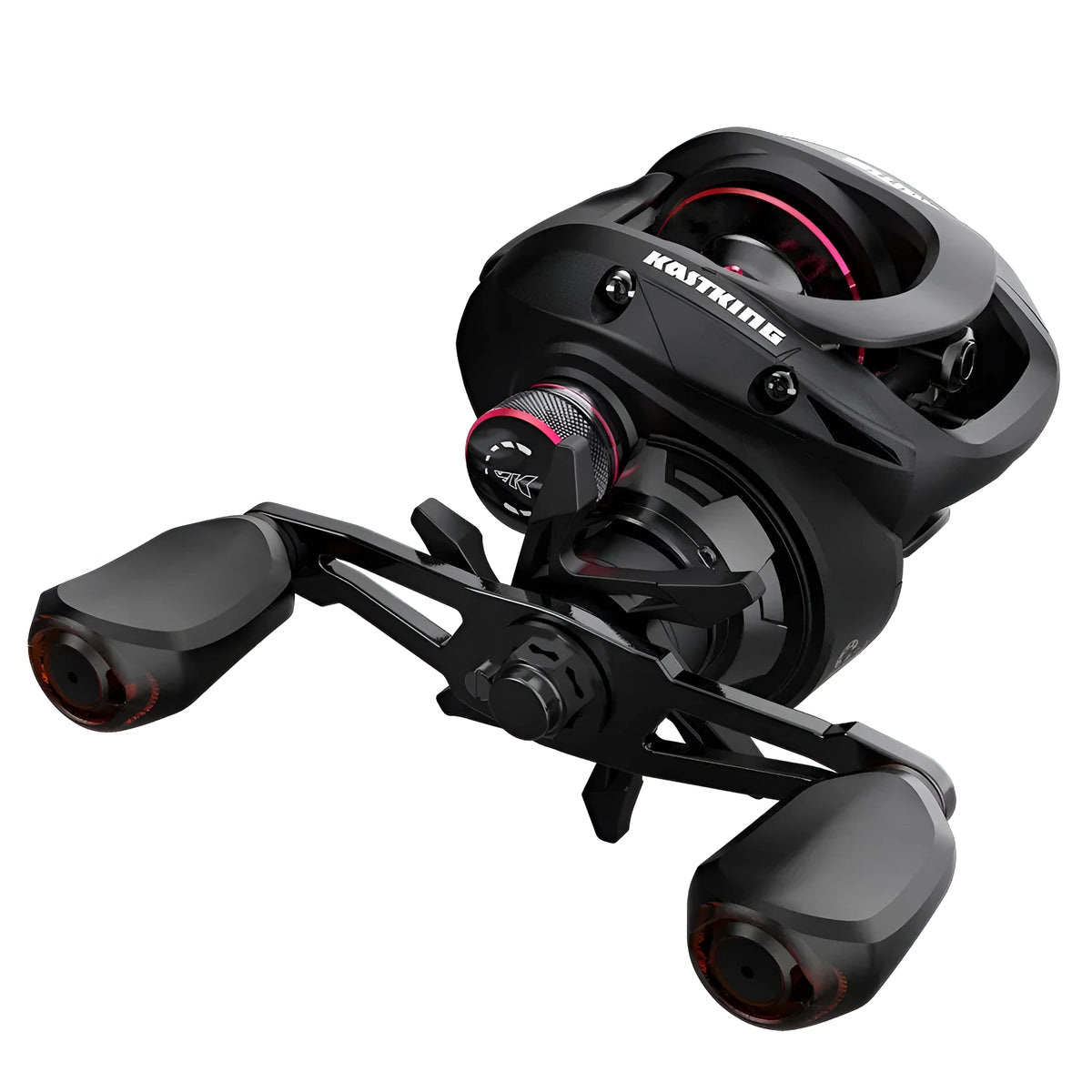 Drip Wheel fishing reel with rocking wheel line mechanism showing left and right hand configuration options