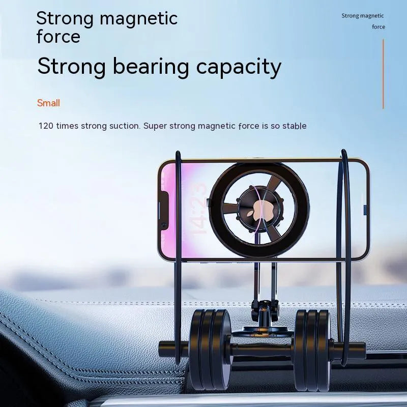 All-metal magnetic car phone holder with magnetic rings in multiple colour options
