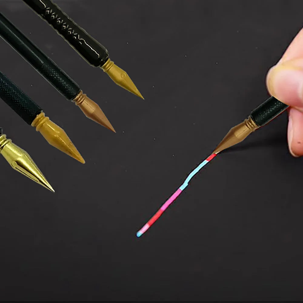 A white PS plastic scratch art pen for children's drawing and craft projects