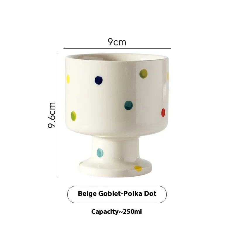 Hand-pinched irregular ceramic mug in solid colour with 250ml capacity