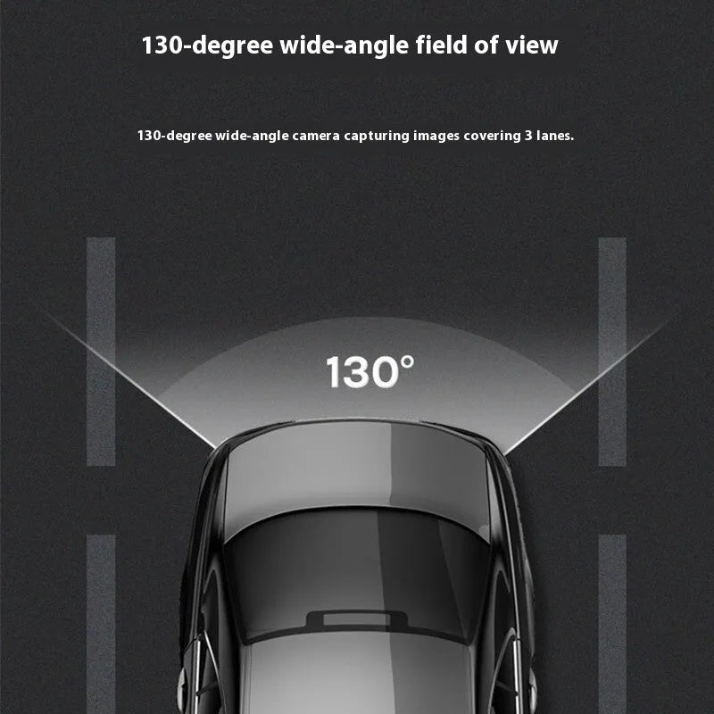 Midrive RC09 rear recording camera with compact plastic housing showing lens and connection ports