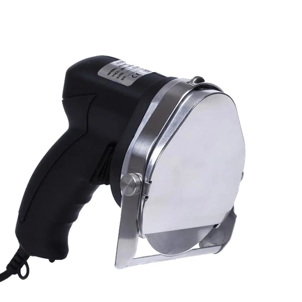 Black KS-100E electric meat cleaver for turkey barbecue machines with adjustable blade and EU plug