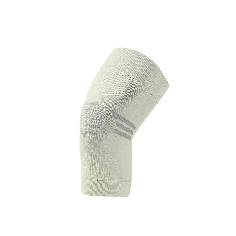 Pair of knitted polyester sports knee pads for aerobics and basketball.