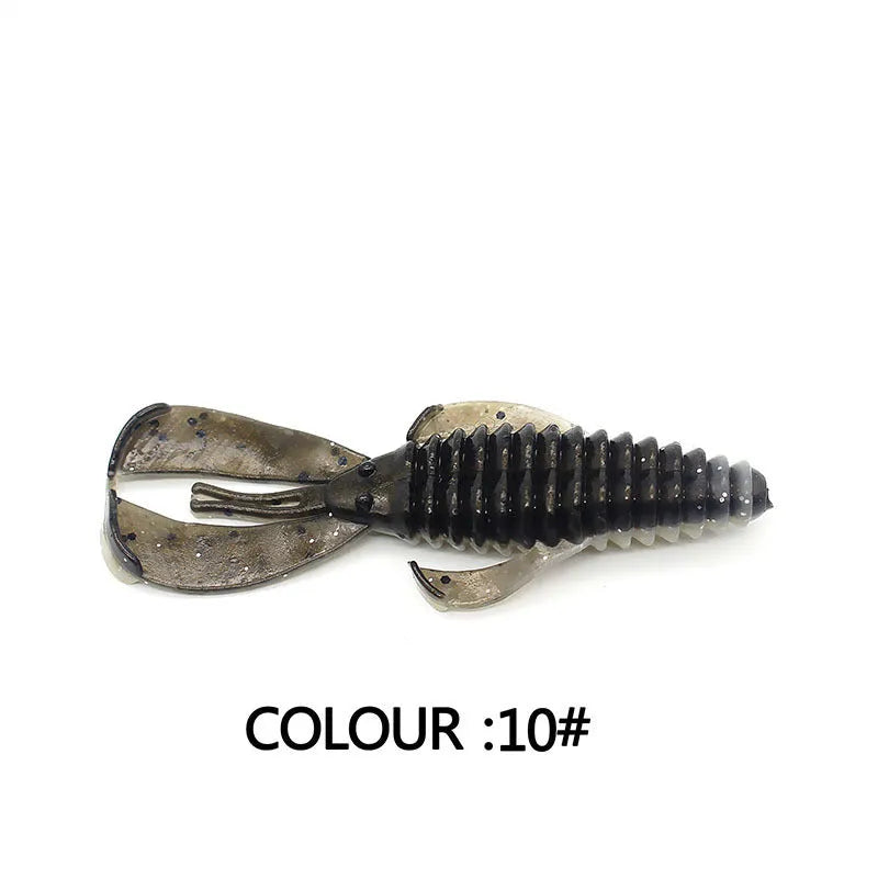 8cm PVC soft plastic fishing lure in multiple colour options for freshwater and saltwater angling