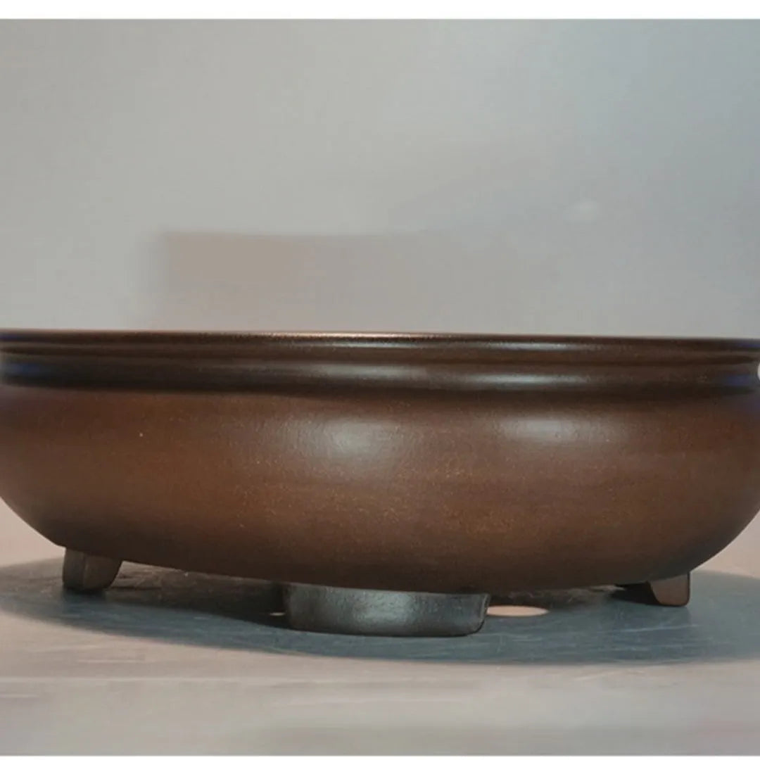 Handmade classical style purple sand flowerpot measuring 58cm for indoor desktop gardening