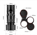 Black car water cup holder with adjustable base showing retracted and extended positions