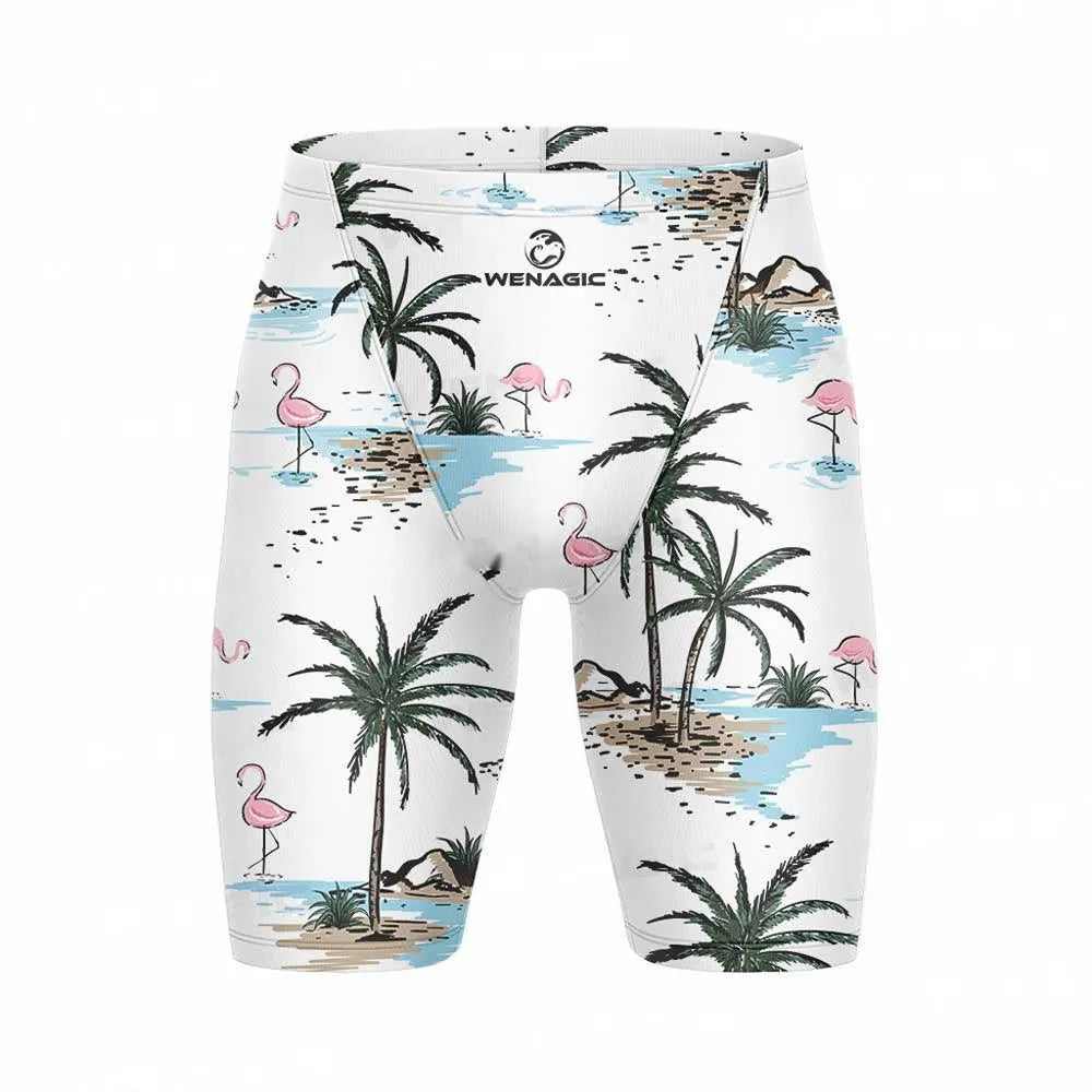 Men's briefs-style swimming pants in Lycra polyester fabric for swimming and wading activities.